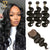 Body Wave Bundles With Closure Peruvian Weaving 100% Human Hair Bundles With Closure Free Part 4x4 HD Lace Closure For Women