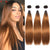 1b 30 Two Tone Color Ombre Straight Hair Bundles Colored Brazilian Hair Extension Ombre Human Hair Bundles 150% Remy Hair Weave